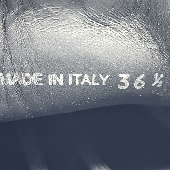 Prada Triangle Logo Lace-Up Shoes - Brushed Leather - Black 36.5 6US $1200 - Picture 7 of 7